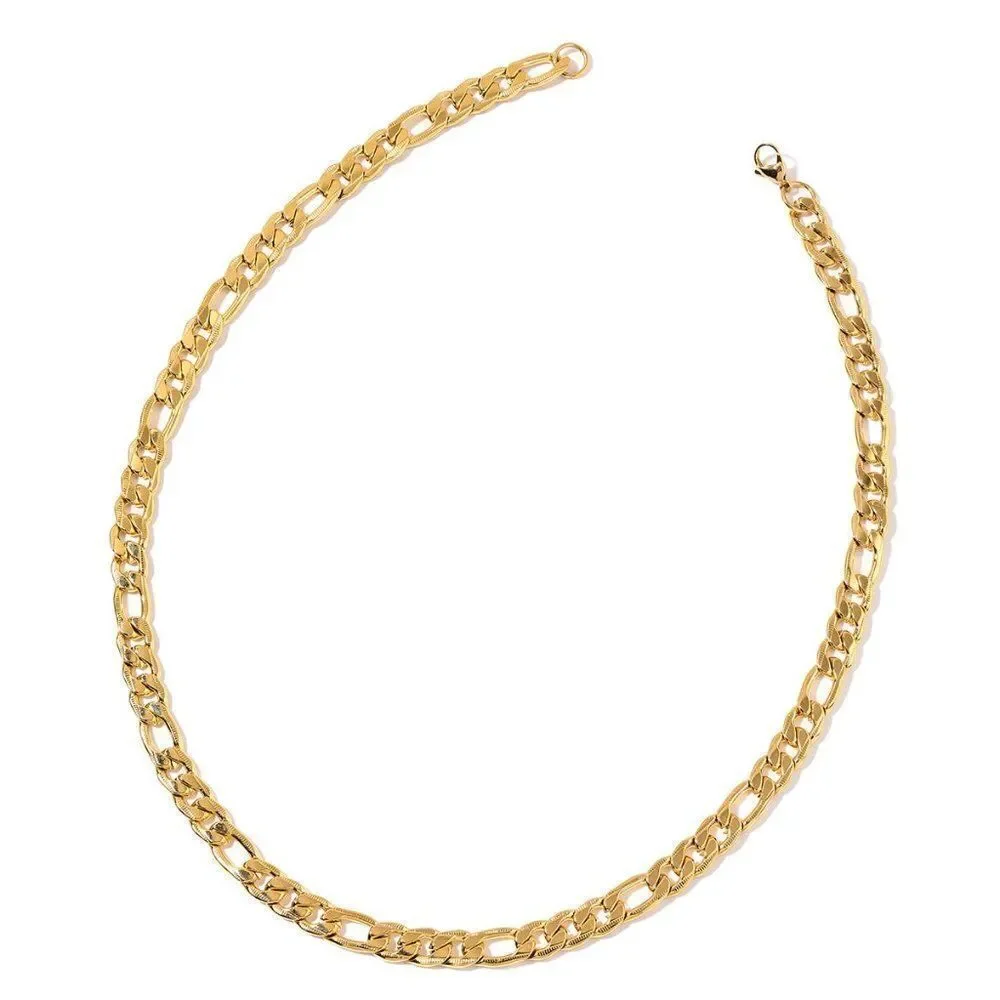 ION Plated YG Curb Necklace
